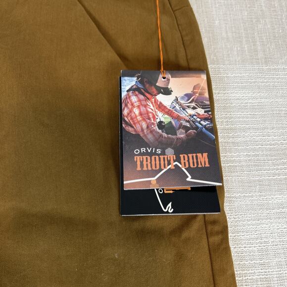 NWT Orvis Pants Men's Brown 42x30 Trout Bum Pants Technical Boundary Outdoor - Picture 7 of 7